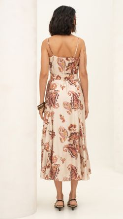 VESTIDO VISCOSE PAISLEY NESGA  ALÇA