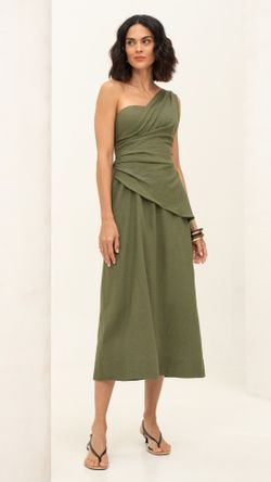 VESTIDO VISCOLINHO NOBRE TRANSPASSADO MIDI S/ MANGA