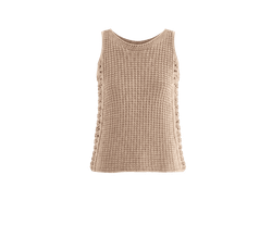 BLUSA TRICOT CROCHÊ LATERAL S/ MANGA