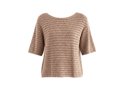 BLUSA TRICOT CROCHÊ RENDA MANGA C.