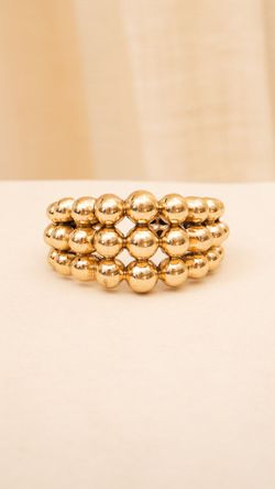 PULSEIRA BRACELETE METAL ESFERAS