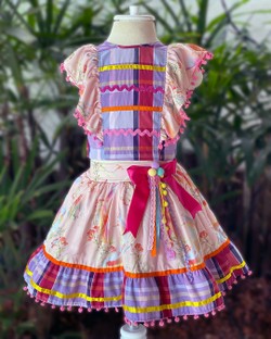 Conjunto Infantil Menina Junino Daducha