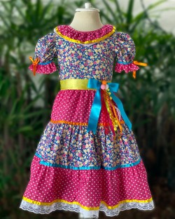 Vestido Infantil Junino