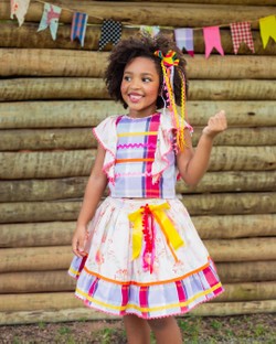 Conjunto Infantil Menina Junino Daducha