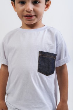 Camiseta Infantil Menino Básica Branca