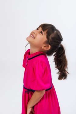 Vestido Infantil Rosa Pink