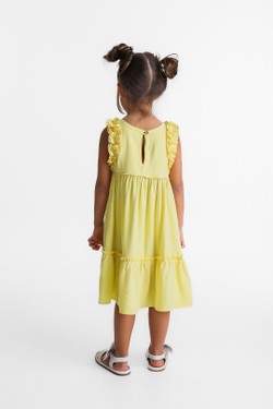 Vestido Infantil Amarelo Abelhinha