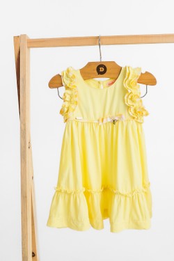 Vestido Infantil Amarelo Abelhinha