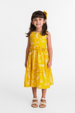 Vestido Infantil Estampa Pólen