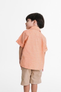 Camisa Infantil Menino Listrada Laranjinha