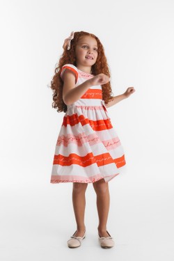 Vestido Infantil Menininha Baiana Laço 