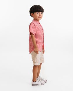 Camisa Infantil Menino  Listrada Vermelha
