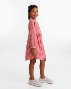 Vestido Infantil Menina Chemise Listrado