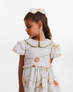 Vestido Infantil Menina Estampa Amigos da Floresta