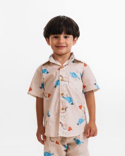 Camisa Infantil Menino  Pássaros