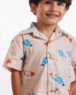 Camisa Infantil Menino  Pássaros