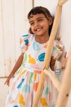 Vestido Infantil Menina Estampa Fruta-Cor