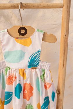 Vestido Infantil Bebê Menina Estampa Fruta-Cor