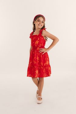 Vestido Infantil Menina Estampa Encanto Floral