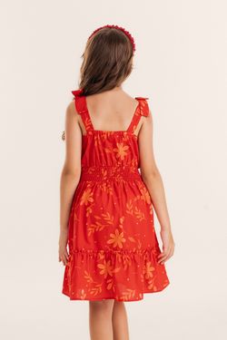 Vestido Infantil Menina Estampa Encanto Floral