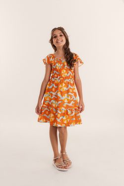 Vestido Infantil Menina Estampa Praia