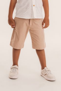 Bermuda Infantil Menino Cáqui