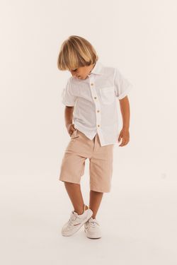 Bermuda Infantil Menino Cáqui