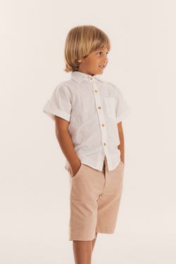 Bermuda Infantil Menino Cáqui