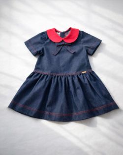 Vestido Infantil Menina Jeans