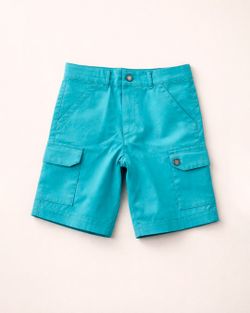 Bermuda Infantil Menino Brim Azul