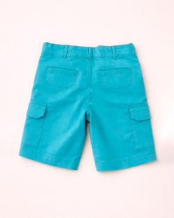 Bermuda Infantil Menino Brim Azul