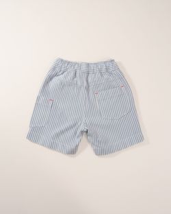 Short Infantil Menino Listrado Azul