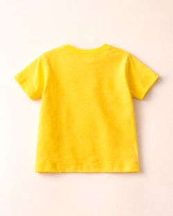 Camiseta Infantil Menino Amarela Silk Peixinho