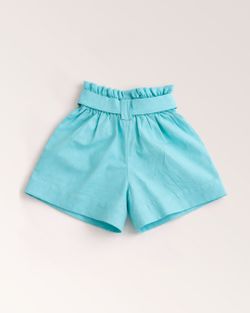 Short Infantil Menina Azul
