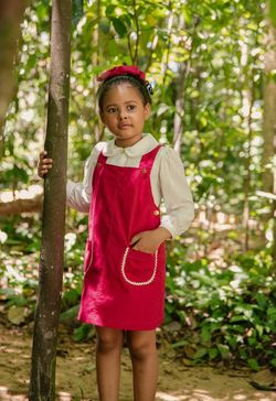 Jardineira Infantil Menina Pink