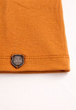 Camiseta Infantil Menino Básica Caramelo