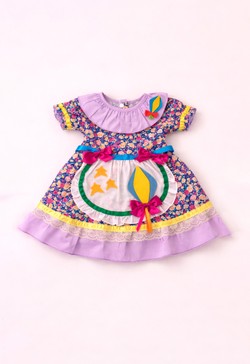 Vestido Festa Junina Infantil Bebê Menina Patchwork