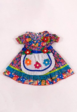 Vestido Festa Junina Infantil Bebê Menina Patchwork