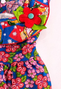 Vestido Festa Junina Infantil Bebê Menina Patchwork
