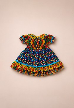 Vestido Festa Junina Infantil Bebê Menina Patchwork