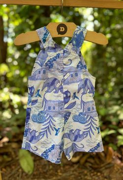  Jardineira Infantil Bebê Menino Estampa Chapada Diamantina