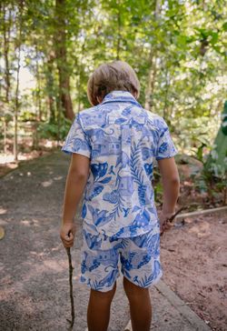 Short Infantil Menino Estampa Chapada Diamantina