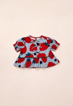 Conjunto Infantil Menina Estampa Frutas Vermelhas