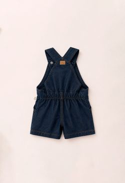 Jardineira Infantil Bebê Menino Jeans