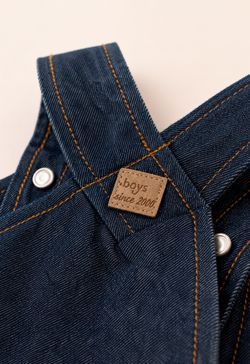 Jardineira Infantil Bebê Menino Jeans