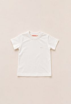 Camiseta Infantil Menino Básica Off White