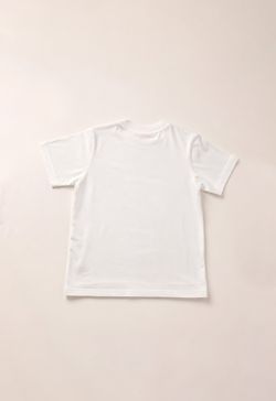 Camiseta Infantil Menino Básica Off White