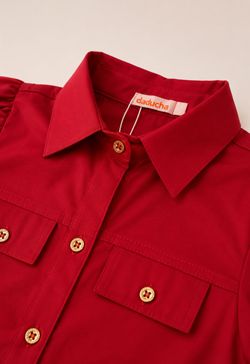 Blusa Infantil Menina Vermelha