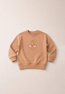 Casaco Infantil Menina Moletom Caqui