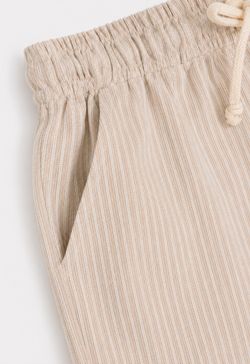 Short Infantil Menino Listrado Caqui